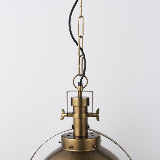 Gold Metal Sphere Pendant Hanging Light Pendants TriadCommerceInc   