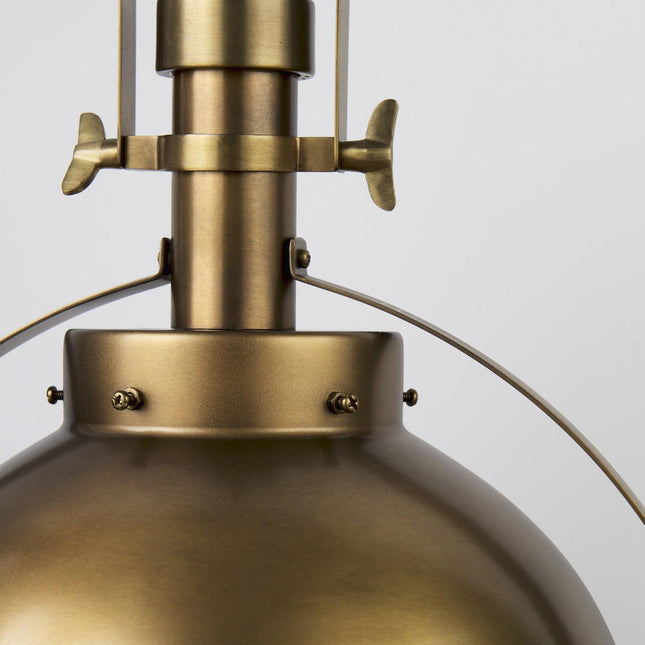 Gold Metal Sphere Pendant Hanging Light Pendants TriadCommerceInc   