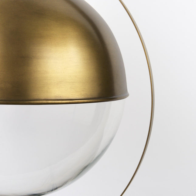 Gold Metal Sphere Pendant Hanging Light Pendants TriadCommerceInc   