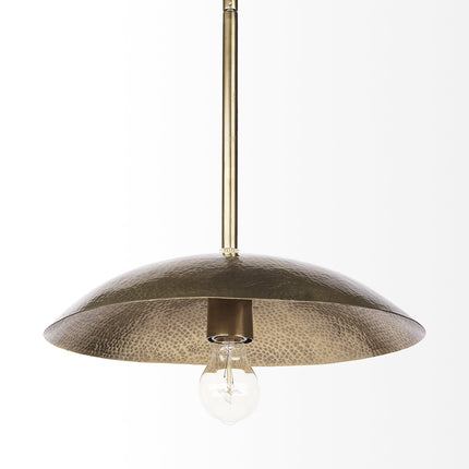 Hammered Gold Metal Hanging Pendant Light Industrial Style Home Decor > Lighting > Ceiling Lights > Pendant Lights TriadCommerceInc