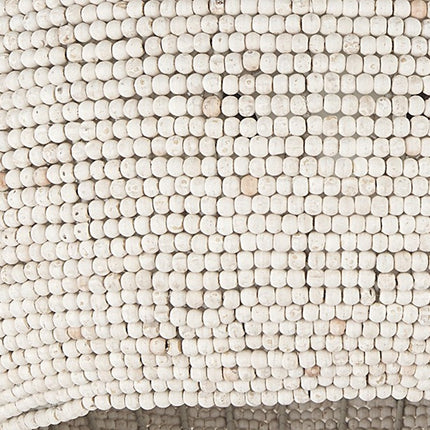 Whitewashed Beaded Chandelier – Hanging Ceiling Light for Boho Farmhouse Decor Home Decor > Lighting > Ceiling Lights > Chandelier TriadCommerceInc