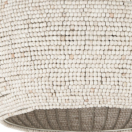 Whitewashed Beaded Chandelier – Hanging Ceiling Light for Boho Farmhouse Decor Home Decor > Lighting > Ceiling Lights > Chandelier TriadCommerceInc