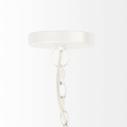 Whitewashed Beaded Chandelier – Hanging Ceiling Light for Boho Farmhouse Decor Home Decor > Lighting > Ceiling Lights > Chandelier TriadCommerceInc