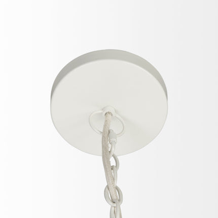 Whitewashed Beaded Chandelier – Hanging Ceiling Light for Boho Farmhouse Decor Home Decor > Lighting > Ceiling Lights > Chandelier TriadCommerceInc