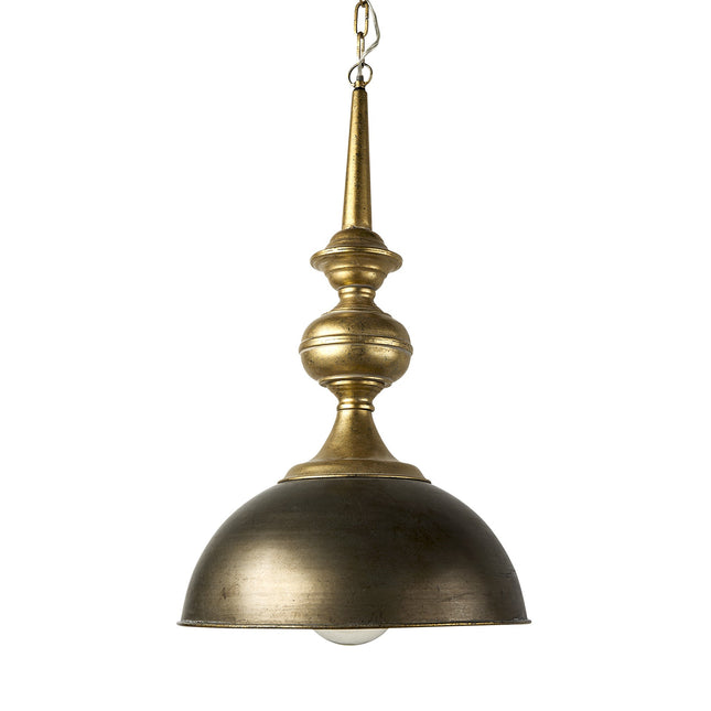 Gold Toned Metal Dome Hanging Pendant Light Home Decor > Lighting > Ceiling Lights > Pendant Lights TriadCommerceInc Default Title