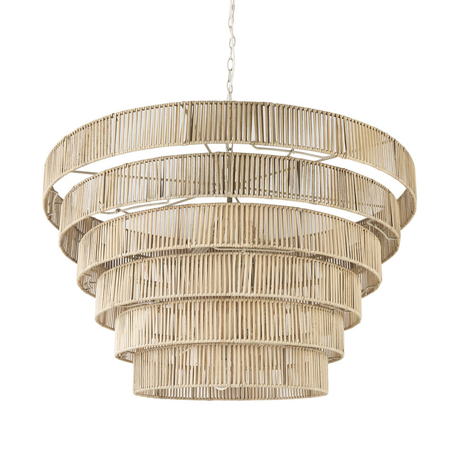 Light Brown Six Tier Hanging Chandelier Home Decor > Lighting > Ceiling Lights > Chandelier TriadCommerceInc Default Title