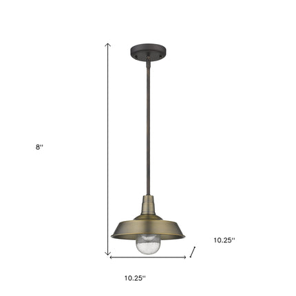 Brushed Gold Shallow Plate Adjustable Pendant Light Pendants TriadCommerceInc   