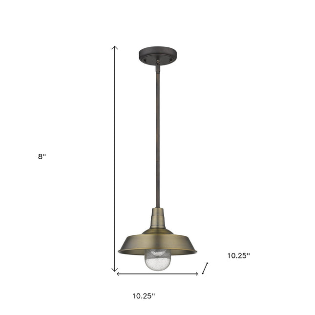 Brushed Gold Shallow Plate Adjustable Pendant Light Pendants TriadCommerceInc   