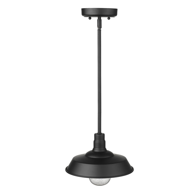 Matte Black Shallow Plate Adjustable Pendant Light Pendants TriadCommerceInc   
