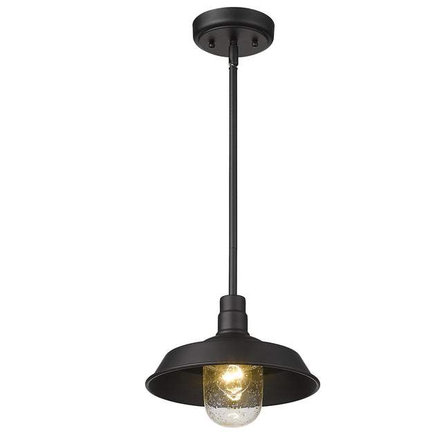 Matte Black Shallow Plate Adjustable Pendant Light Pendants TriadCommerceInc   