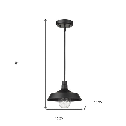Matte Black Shallow Plate Adjustable Pendant Light Pendants TriadCommerceInc   