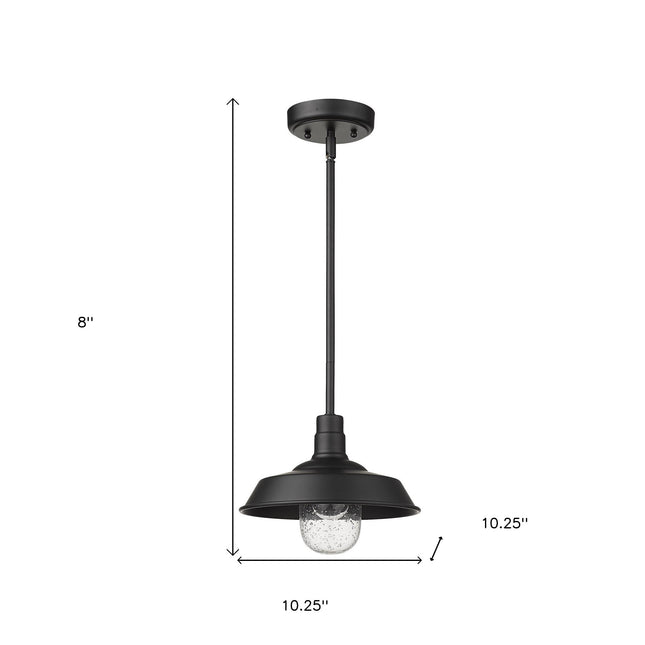 Matte Black Shallow Plate Adjustable Pendant Light Pendants TriadCommerceInc   