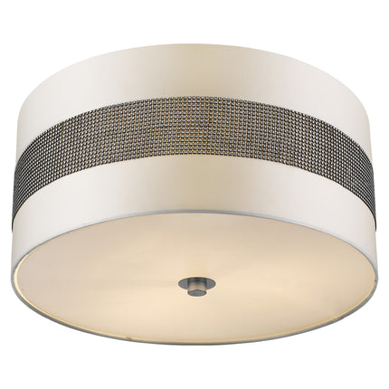 Harmony 3-Light Metallic Silver Pendant With Crystal Platinum Sheen Shade Home Decor > Lighting > Ceiling Lights > Pendant Lights TriadCommerceInc