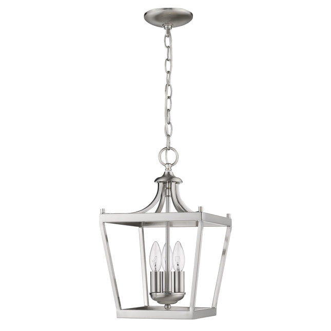 Vintage Silver Metal Tapered Hanging Light Home Decor > Lighting > Ceiling Lights > Pendant Lights TriadCommerceInc Default Title