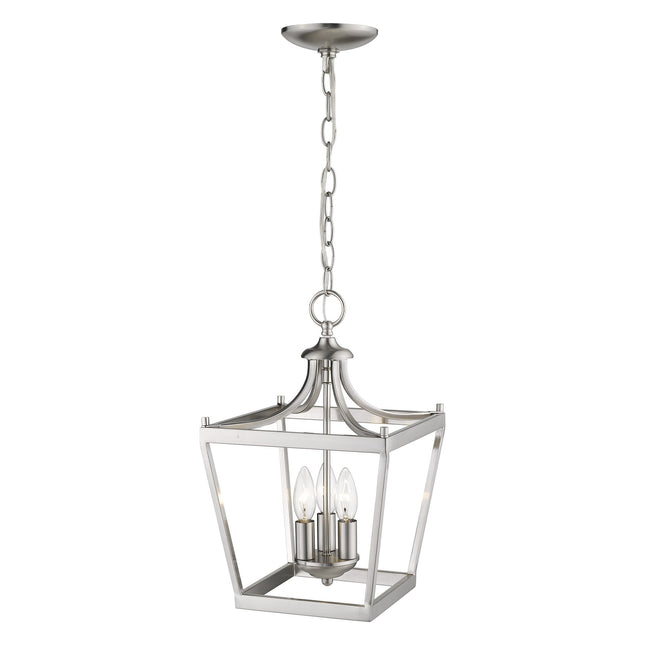 Vintage Silver Metal Tapered Hanging Light Home Decor > Lighting > Ceiling Lights > Pendant Lights TriadCommerceInc