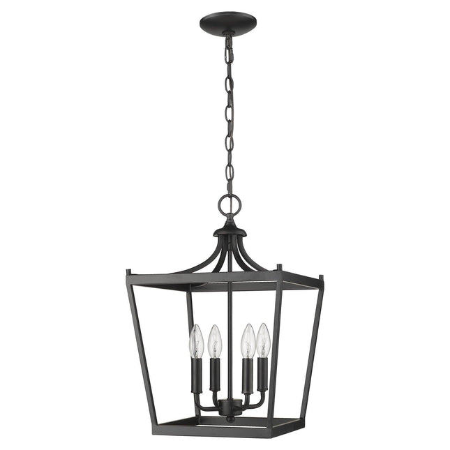 Kennedy 4-Light Matte Black Pendant Pendants TriadCommerceInc   