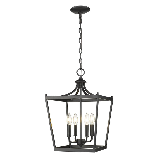 Kennedy 4-Light Matte Black Pendant Pendants TriadCommerceInc   