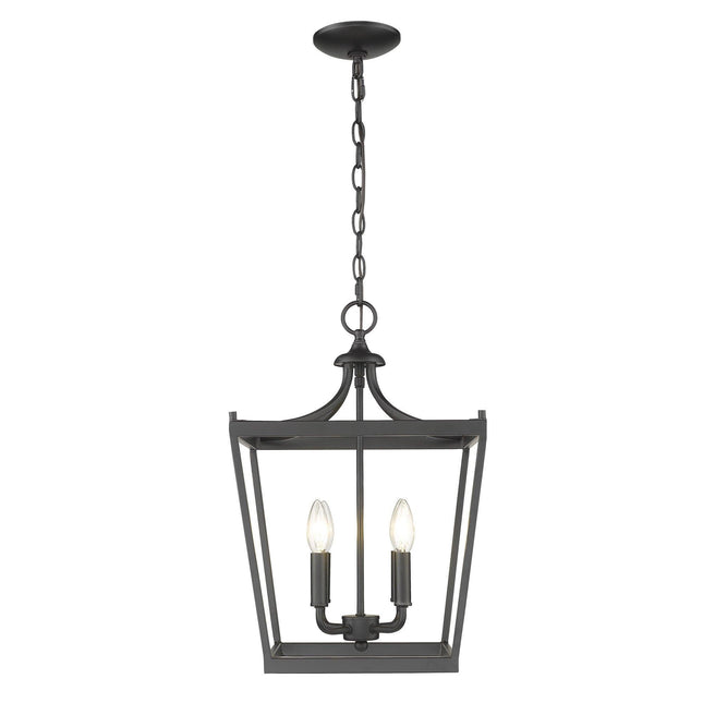Kennedy 4-Light Matte Black Pendant Pendants TriadCommerceInc   