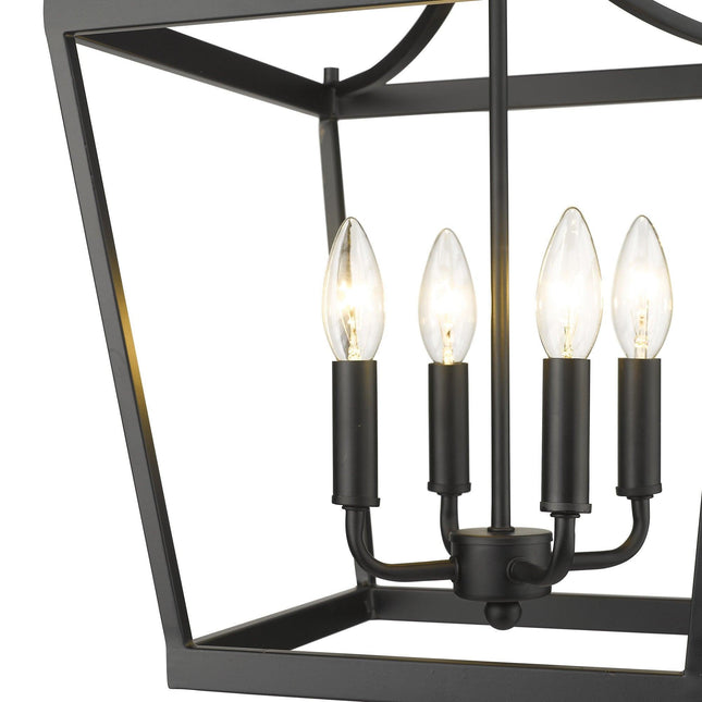 Kennedy 4-Light Matte Black Pendant Pendants TriadCommerceInc   