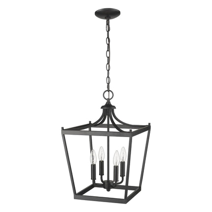 Kennedy 4-Light Matte Black Pendant Pendants TriadCommerceInc   