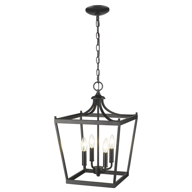 Kennedy 4-Light Matte Black Pendant Pendants TriadCommerceInc   