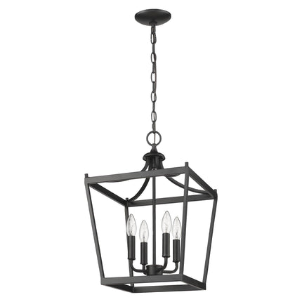 Kennedy 4-Light Matte Black Pendant Pendants TriadCommerceInc   