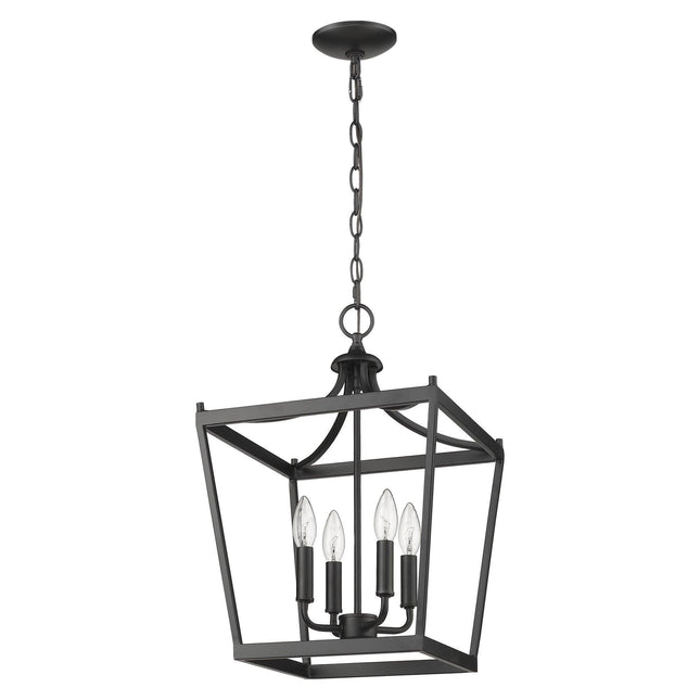 Kennedy 4-Light Matte Black Pendant Pendants TriadCommerceInc   