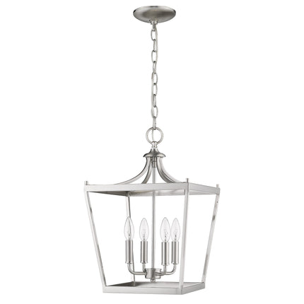 Kennedy 4-Light Satin Nickel Pendant Light Fixture Home Decor > Lighting > Ceiling Lights > Pendant Lights TriadCommerceInc Default Title