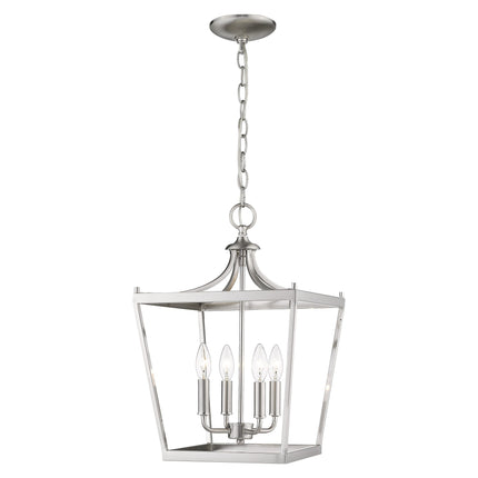 Kennedy 4-Light Satin Nickel Pendant Light Fixture Home Decor > Lighting > Ceiling Lights > Pendant Lights TriadCommerceInc