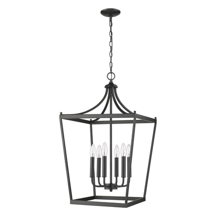 Kennedy 6-Light Matte Black Pendant Home Decor > Lighting > Ceiling Lights > Pendant Lights TriadCommerceInc Default Title