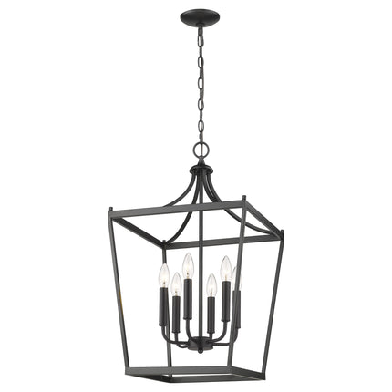 Kennedy 6-Light Matte Black Pendant Home Decor > Lighting > Ceiling Lights > Pendant Lights TriadCommerceInc