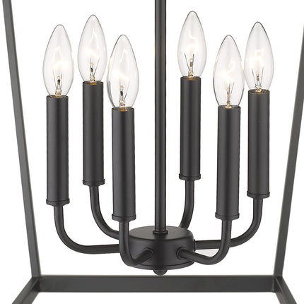 Kennedy 6-Light Matte Black Pendant Home Decor > Lighting > Ceiling Lights > Pendant Lights TriadCommerceInc