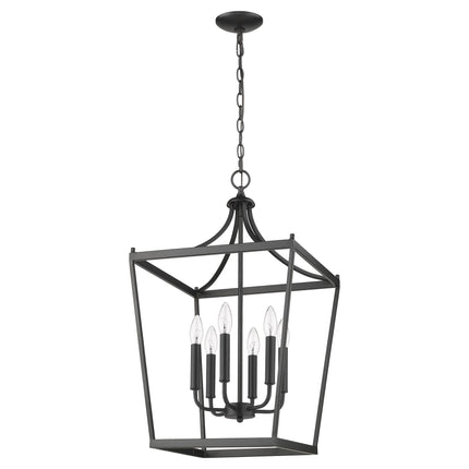 Kennedy 6-Light Matte Black Pendant Home Decor > Lighting > Ceiling Lights > Pendant Lights TriadCommerceInc