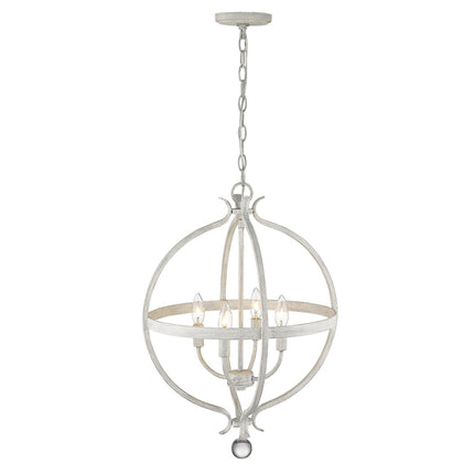 Callie 4-Light Country White Pendant Home Decor > Lighting > Ceiling Lights > Pendant Lights TriadCommerceInc
