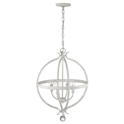 Callie 4-Light Country White Pendant Home Decor > Lighting > Ceiling Lights > Pendant Lights TriadCommerceInc