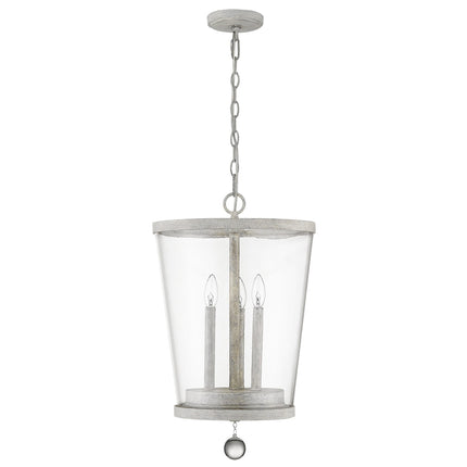 Callie 3-Light Country White Foyer Pendant Light with Crystal Accents Home Decor > Lighting > Ceiling Lights > Pendant Lights TriadCommerceInc