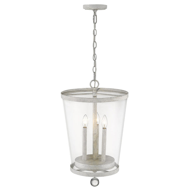 Callie 3-Light Country White Foyer Pendant Light with Crystal Accents Home Decor > Lighting > Ceiling Lights > Pendant Lights TriadCommerceInc