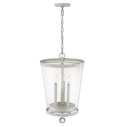 Callie 3-Light Country White Foyer Pendant Light with Crystal Accents Home Decor > Lighting > Ceiling Lights > Pendant Lights TriadCommerceInc