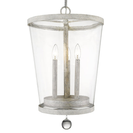 Callie 3-Light Country White Foyer Pendant Light with Crystal Accents Home Decor > Lighting > Ceiling Lights > Pendant Lights TriadCommerceInc