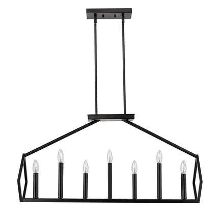 Luca 14-Light Matte Black Island Pendant Home Decor > Lighting > Ceiling Lights > Pendant Lights TriadCommerceInc