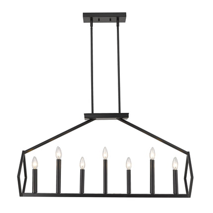 Luca 14-Light Matte Black Island Pendant Home Decor > Lighting > Ceiling Lights > Pendant Lights TriadCommerceInc