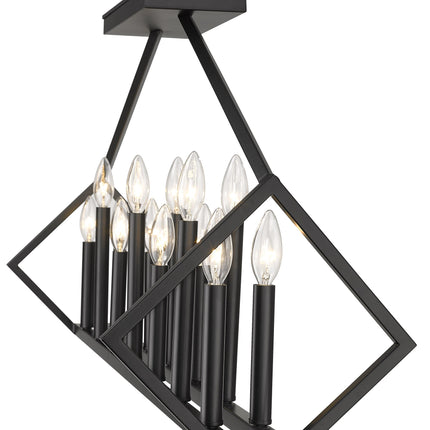 Luca 14-Light Matte Black Island Pendant Home Decor > Lighting > Ceiling Lights > Pendant Lights TriadCommerceInc