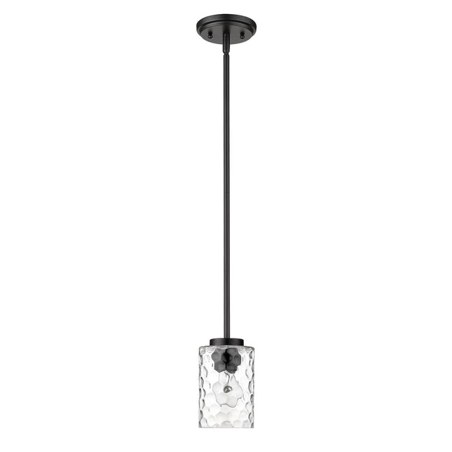 Black Metal and Glass Mini Pendant Hanging Light Home Decor > Lighting > Ceiling Lights > Pendant Lights TriadCommerceInc