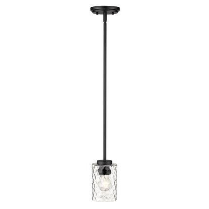 Black Metal and Glass Mini Pendant Hanging Light Home Decor > Lighting > Ceiling Lights > Pendant Lights TriadCommerceInc