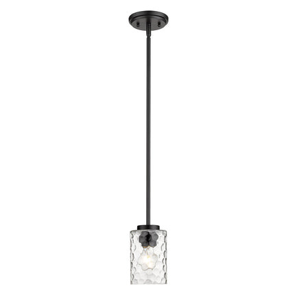 Black Metal and Glass Mini Pendant Hanging Light Home Decor > Lighting > Ceiling Lights > Pendant Lights TriadCommerceInc
