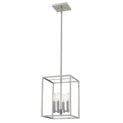 Cobar 4-Light Satin Nickel Pendant Light Fixture Home Decor > Lighting > Ceiling Lights > Pendant Lights TriadCommerceInc Default Title