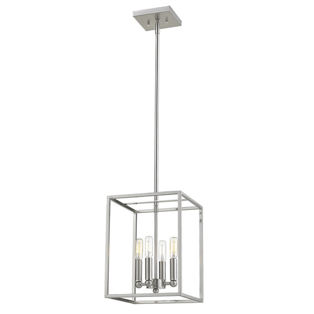 Cobar 4-Light Satin Nickel Pendant Light Fixture Home Decor > Lighting > Ceiling Lights > Pendant Lights TriadCommerceInc Default Title