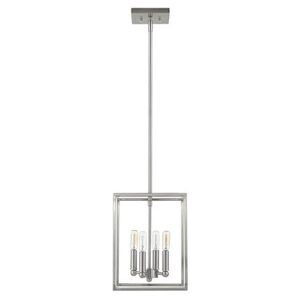 Cobar 4-Light Satin Nickel Pendant Light Fixture Home Decor > Lighting > Ceiling Lights > Pendant Lights TriadCommerceInc