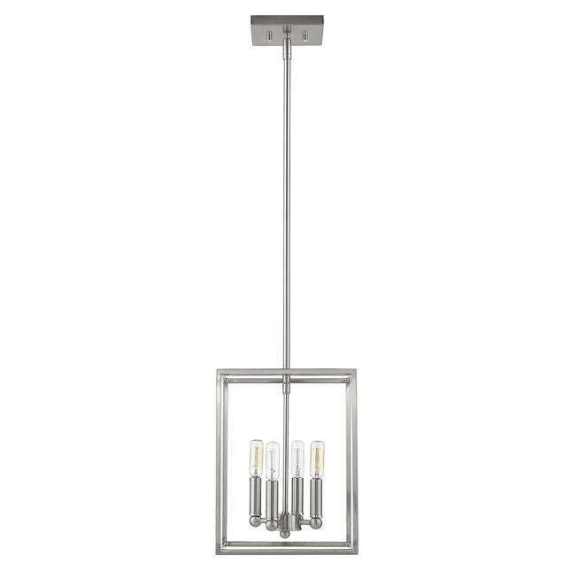 Cobar 4-Light Satin Nickel Pendant Light Fixture Home Decor > Lighting > Ceiling Lights > Pendant Lights TriadCommerceInc