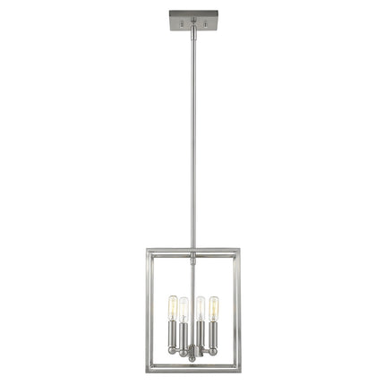 Cobar 4-Light Satin Nickel Pendant Light Fixture Home Decor > Lighting > Ceiling Lights > Pendant Lights TriadCommerceInc